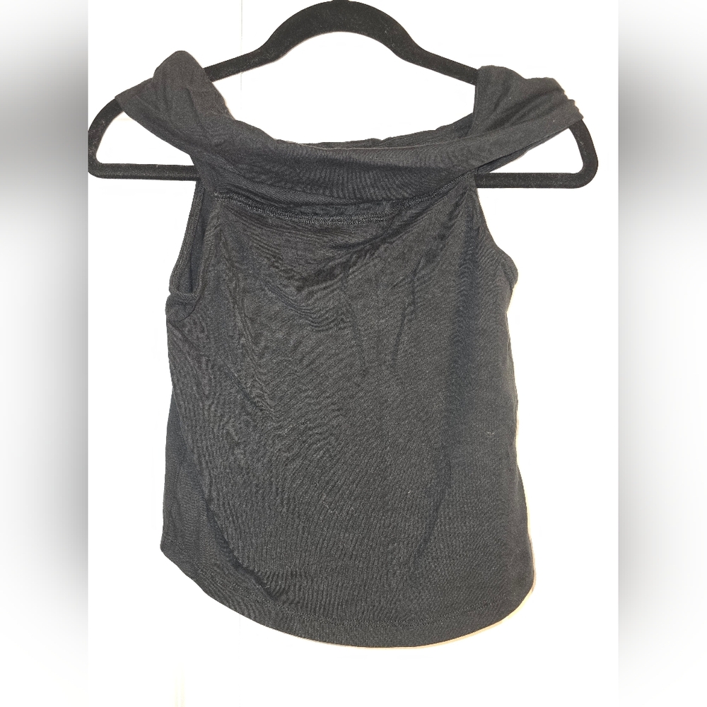 Aerie Black Off-Shoulder Top
